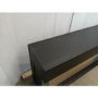 IMPERFECT - 60 Inch Black Inset Electric Media Wall Fireplace with Configurated Front and Side Glass Case - AmberGlo
