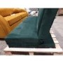 IMPERFECT - Green Velvet Click Clack Sofa Bed - Seats 3 - Rory