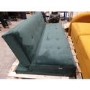 IMPERFECT - Green Velvet Click Clack Sofa Bed - Seats 3 - Rory