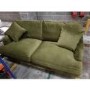 IMPERFECT - Olive Green Velvet 3 Seater Sofa - Payton