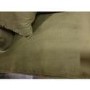 IMPERFECT - Olive Green Velvet 3 Seater Sofa - Payton