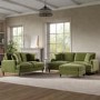 Olive Green Velvet 3 Seater Sofa - Payton