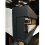 GRADE A3 - Black 70inch Inset Electric Media Wall Fireplace - AmberGlo