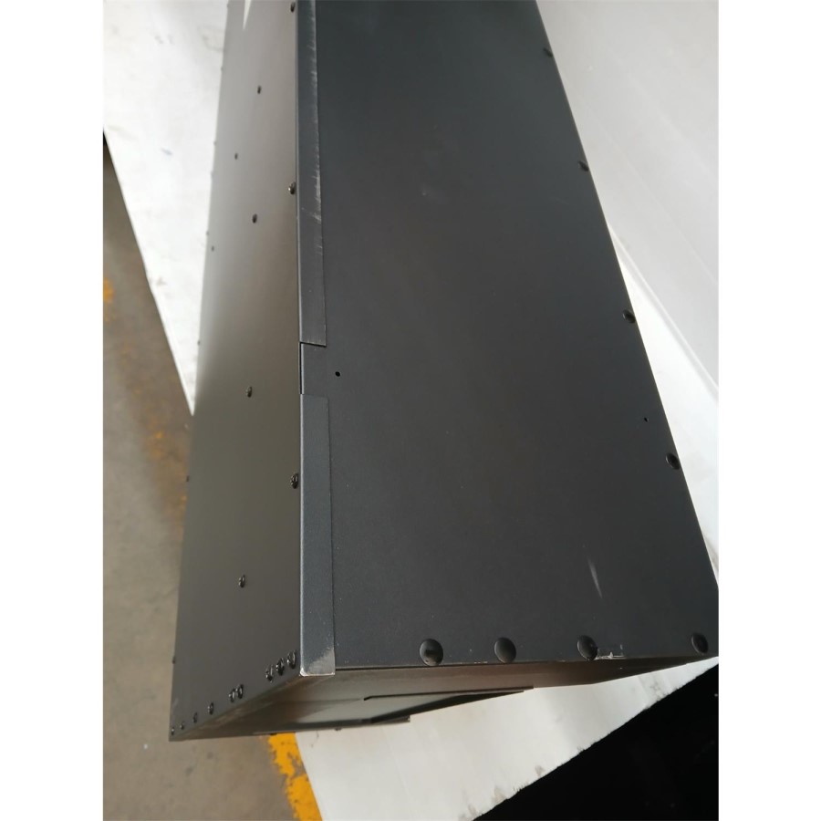 GRADE A3 - Black 70inch Inset Electric Media Wall Fireplace - AmberGlo