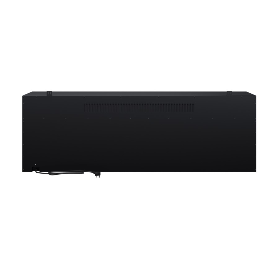 ONLY OPENED - Black 60inch WiFi Enabled Inset Electric Media Wall Fireplace - AmberGlo