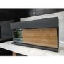 GRADE A3 - Black 3-Sided Inset Electric Media Wall Smart Fire Place - 40 Inch - AmberGlo