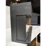 GRADE A3 - Black 3-Sided Inset Electric Media Wall Smart Fire Place - 40 Inch - AmberGlo