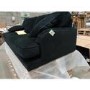GRADE A3 - Black Velvet 4 Seater Sofa - Payton
