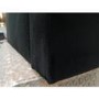 GRADE A3 - Black Velvet 4 Seater Sofa - Payton