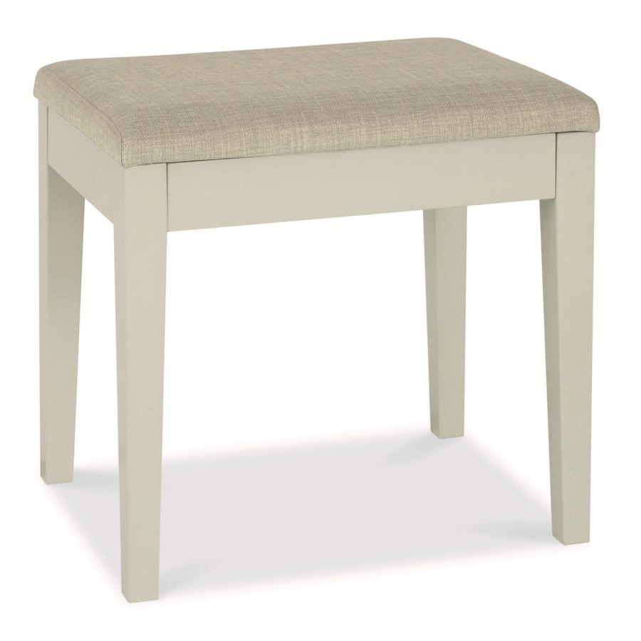 Bentley Designs Ashby Dressing Table Stool in Cotton White 