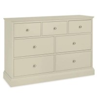 Bentley Designs Ashby 4+3 Drawer Chest in Cotton White 