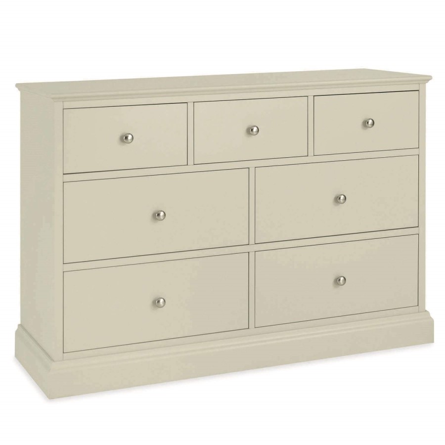 Bentley Designs Ashby 4+3 Drawer Chest in Cotton White 