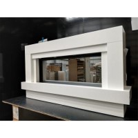 IMPERFECT - White 48inch WiFi Enabled Wall Mounted Electric Fireplace - AmberGlo