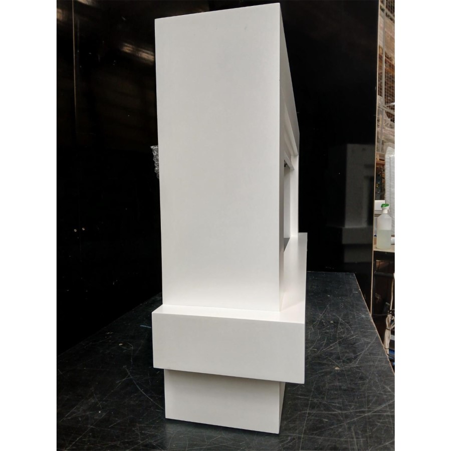 IMPERFECT - White 48inch WiFi Enabled Wall Mounted Electric Fireplace - AmberGlo