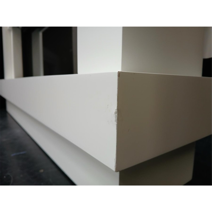 IMPERFECT - White 48inch WiFi Enabled Wall Mounted Electric Fireplace - AmberGlo