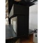 IMPERFECT - Black 3-Sided Inset Electric Media Wall Smart Fire Place - 60 Inch - AmberGlo