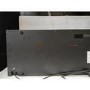 GRADE A3 - Black Slimline Inset Electric Media Wall Smart Fire Place - 60 Inch - AmberGlo