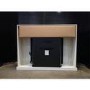 GRADE A3 - Cream Fire Surround and Electric Fire with Logs - AmberGlo