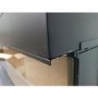 GRADE A3 - Black 3-Sided Inset Electric Media Wall Smart Fire Place - 50 Inch - AmberGlo