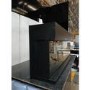 GRADE A3 - Black 3-Sided Inset Electric Media Wall Smart Fire Place - 50 Inch - AmberGlo