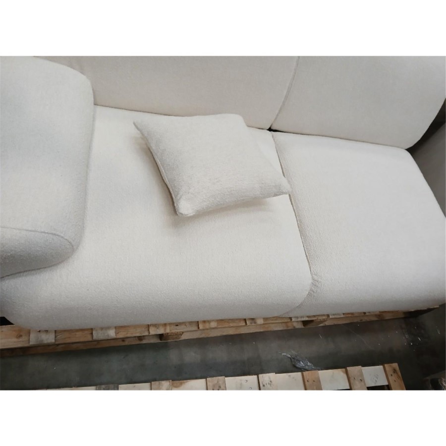GRADE A3 - 4 Seater L-Shape Chaise Corner Sofa in Cream Boucle - Mahalia