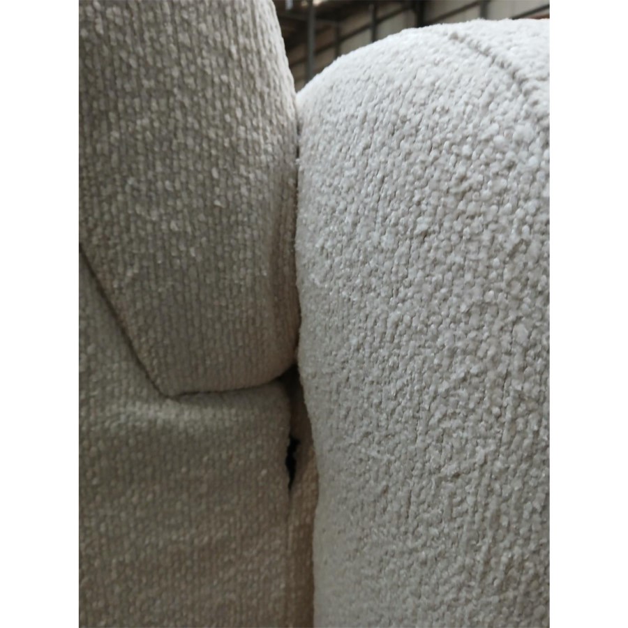 GRADE A3 - 4 Seater L-Shape Chaise Corner Sofa in Cream Boucle - Mahalia