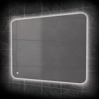 Rectangular Backlit Heated Bathroom Mirror with Lights 600 x 900mm- HiB Ambience 90