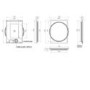 Chrome Round LED Bathroom Mirror with Demister 600 x 800mm- HiB Solas 60 