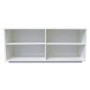 Monaco 4 Shelf TV Unit in White