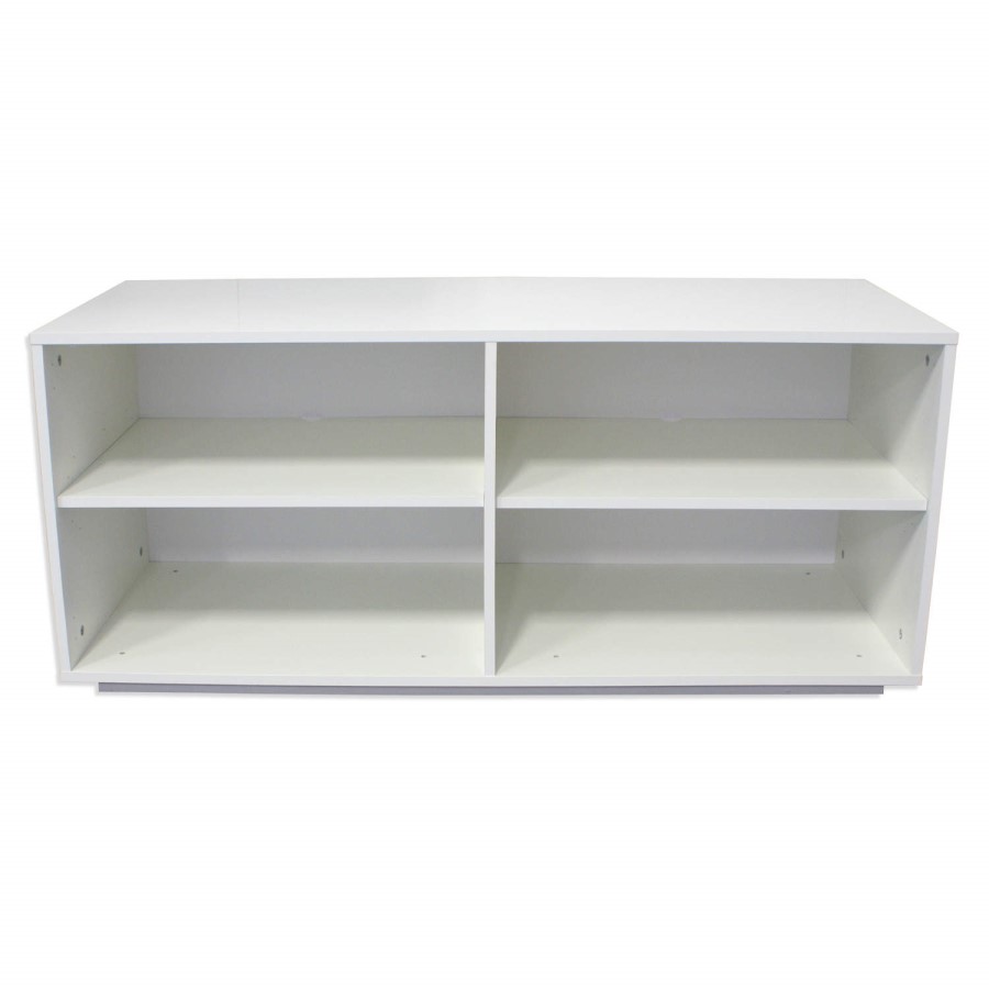 Monaco 4 Shelf TV Unit in White