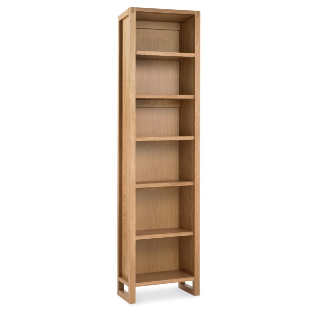 Tall Narrow Oak Bookcase - Studio