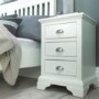 GRADE A2 - Bentley Designs Hampstead White 3 Drawer Bedside Table