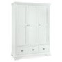 GRADE A2 - Bentley Designs Hampstead White Triple Wardrobe