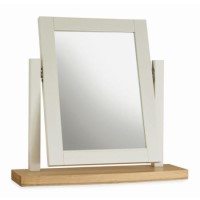 Bentley Designs Hampstead Vanity Mirror in Soft Grey and Oak