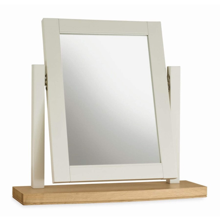 Bentley Designs Hampstead Vanity Mirror in Soft Grey and Oak