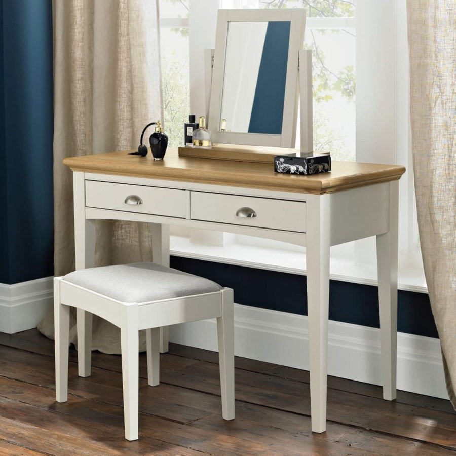 Bentley Designs Hampstead Dressing Table Stool in Soft Grey