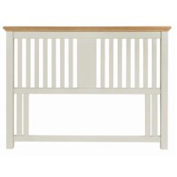 Bentley Designs Hampstead Double Headboard in Soft Grey and Oak