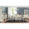 Bentley Designs Hampstead Extending Dining Table in Soft Grey and Oak