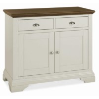 Bentley Designs Hampstead Narrow Sideboard in Soft Grey and Walnut