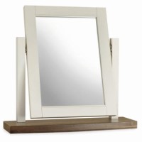 Bentley Designs Hampstead Vanity Mirror in Soft Grey and Walnut