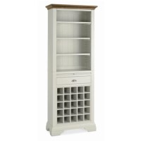Bentley Designs Hampstead Wine Rack in Soft Grey and Walnut