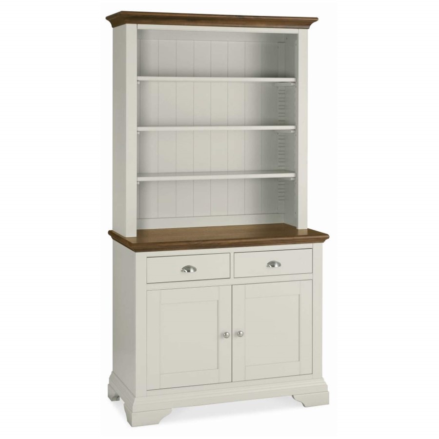Bentley Designs Hampstead Dresser in Soft Grey and Walnut