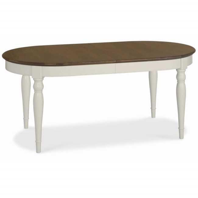 Bentley Designs Hampstead Extending Dining Table in Grey and Walnut