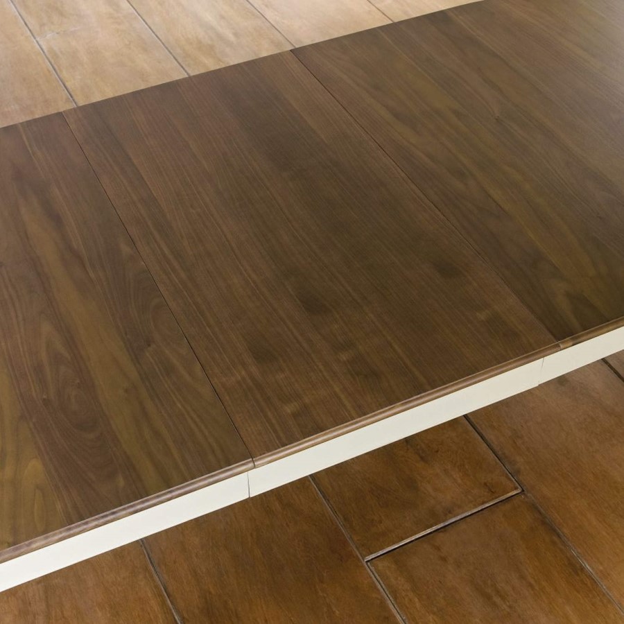 Bentley Designs Hampstead Round Extending Dining Table in Grey/Walnut