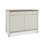 Bergen Narrow Sideboard in Soft Grey & Washed Oak