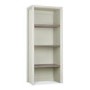 Bergen Narrow Top Shelving Unit in Soft Grey & Washed Oak