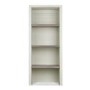 Bergen Narrow Top Shelving Unit in Soft Grey & Washed Oak