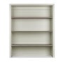 Bergen Wide Top Shelving Unit in Soft Grey & Washed Oak