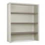 Bergen Wide Top Shelving Unit in Soft Grey & Washed Oak