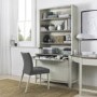 Bergen Wide Top Shelving Unit in Soft Grey & Washed Oak